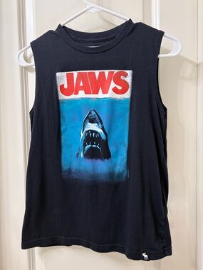 abercrombie kids Jaws Black Sleeveless Tank